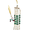 Pearl Base Metal and Dulha Moti Mala Haar Necklace 4 line mala for Men'