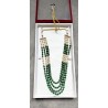 Pearl Base Metal and Dulha Moti Mala Haar Necklace 4 line mala for Men'