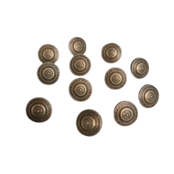 Metal Antique Gold Kurta Button 12  Pes Set Premium Quality