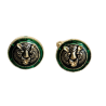 Men gold meenakari Cufflinks lion face