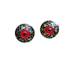 Men Meenakari Cufflinks Blue and center red