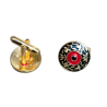 Men Meenakari Cufflinks Blue and center red